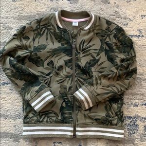Old Navy Bomber jacket sweatshirt. Girls Sz S